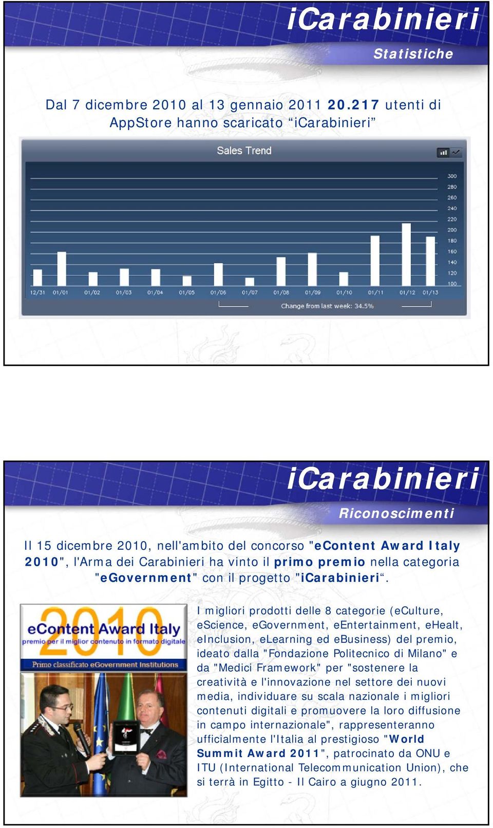 "egovernment" con il progetto ".