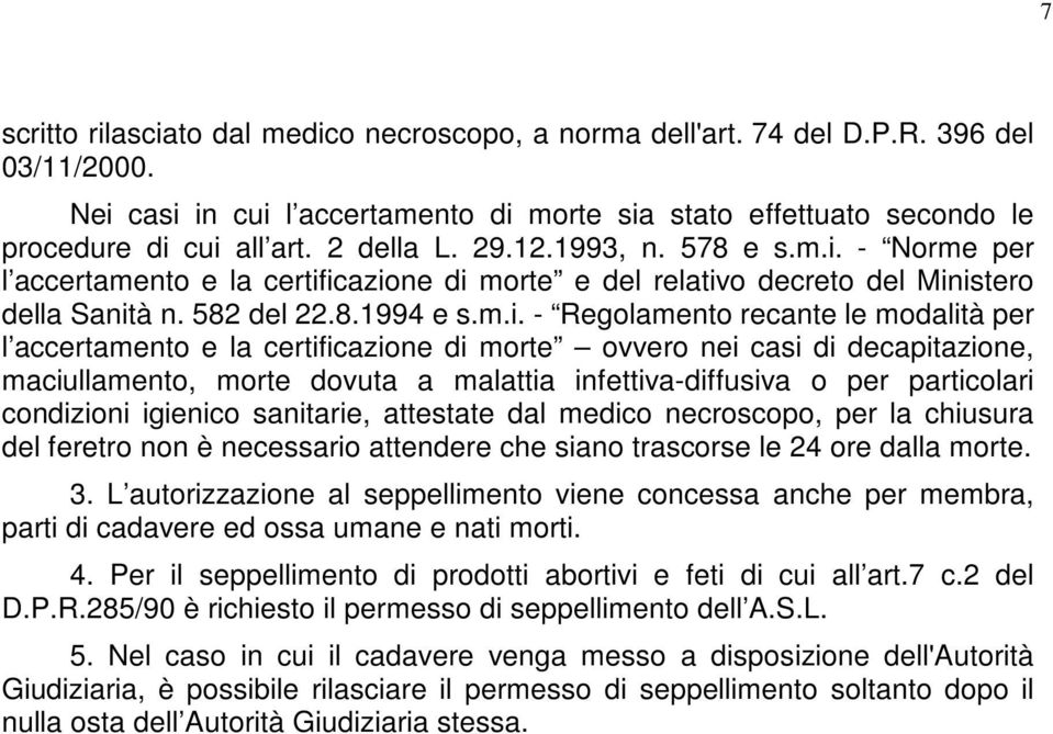 - Norme per l accertamento e la certif