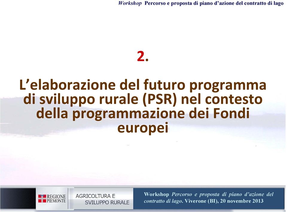 programma di sviluppo rurale