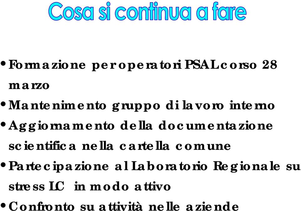 scientifica nella cartella comune Partecipazione al Laboratorio