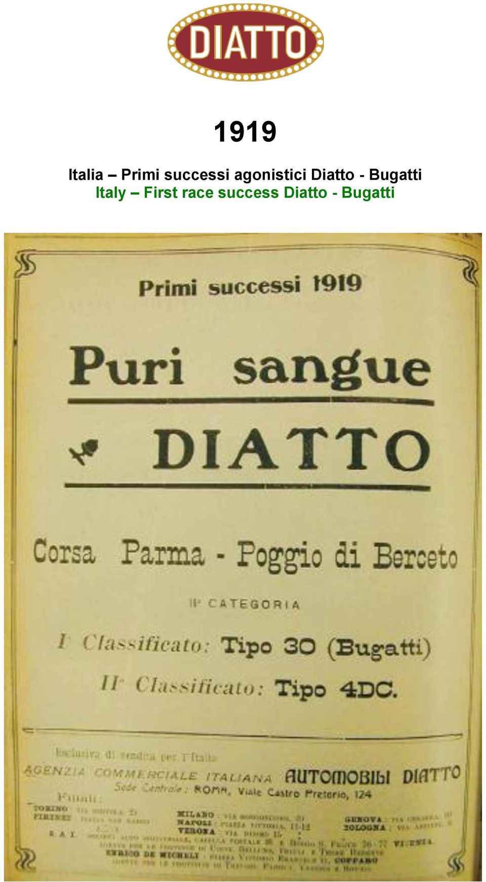 Diatto - Bugatti Italy