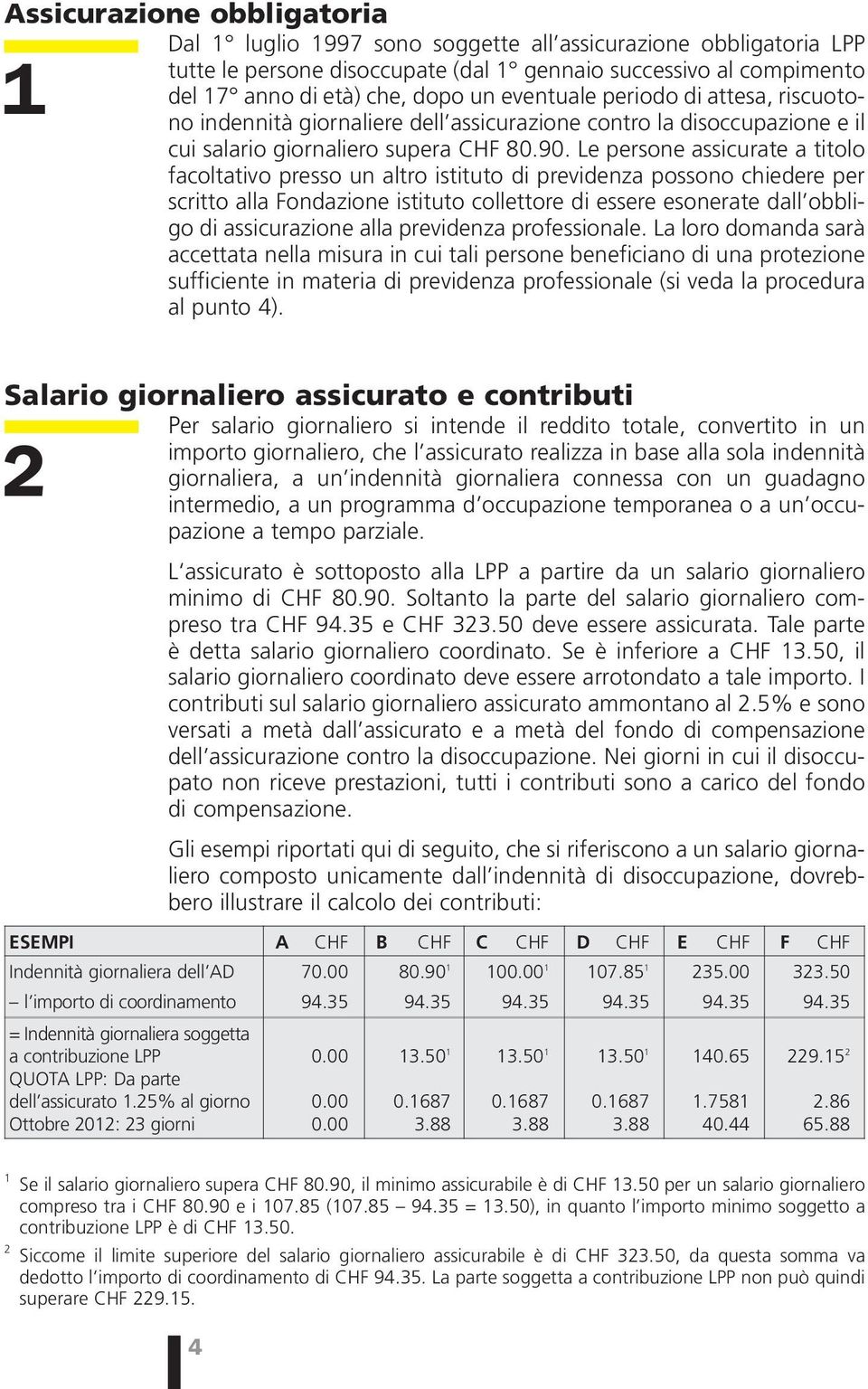 Le persone assicurate a titolo facoltativo presso un altro istituto di previdenza possono chiedere per scritto alla Fondazione istituto collettore di essere esonerate dall obbligo di assicurazione