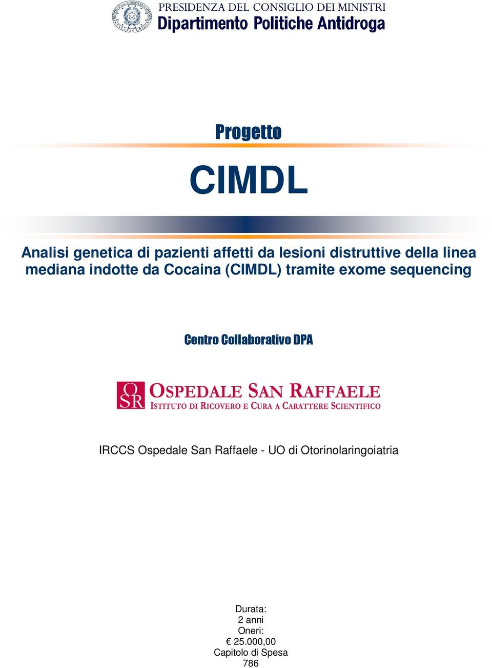 exome sequencing Centro Collaborativo DPA IRCCS Ospedale San Raffaele