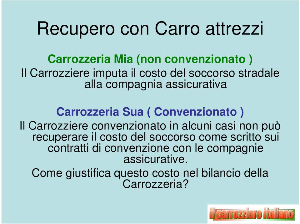 convenzionato in alcuni casi non può recuperare il costo del soccorso come scritto sui contratti di