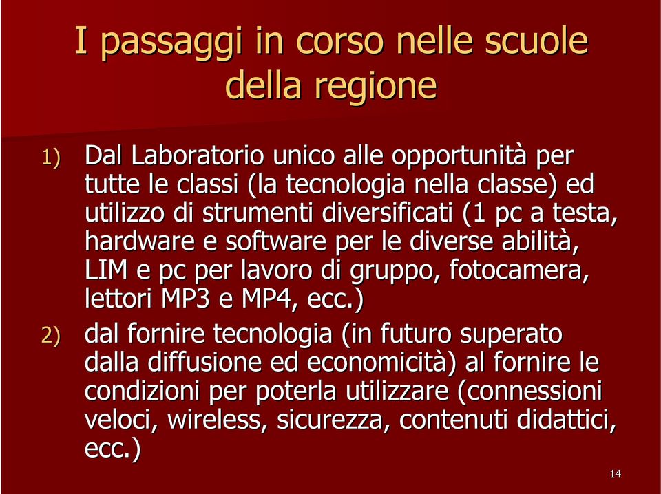 lavoro di gruppo, fotocamera, lettori MP3 e MP4, ecc.