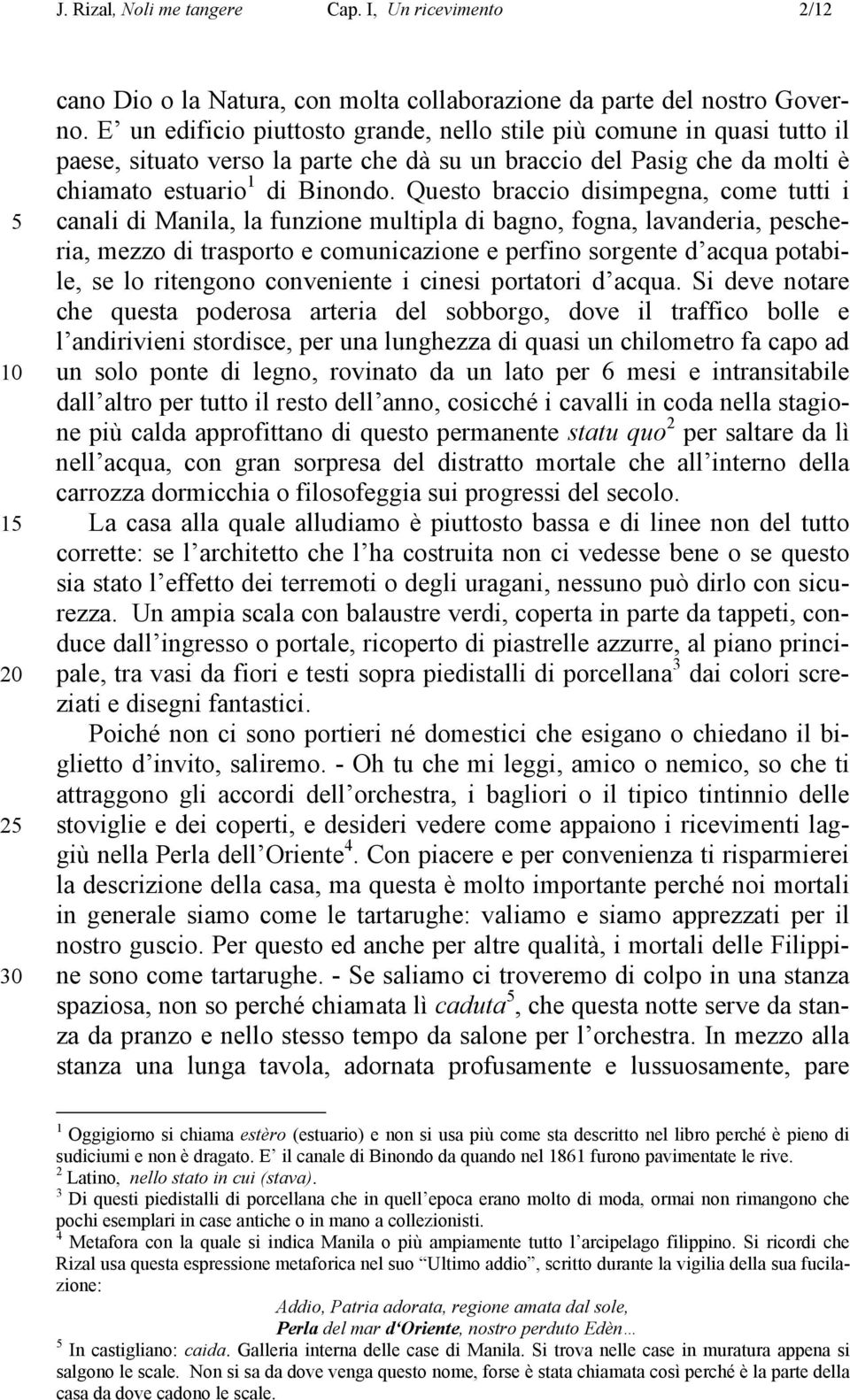 Questo braccio disimpegna, come tutti i canali di Manila, la funzione multipla di bagno, fogna, lavanderia, pescheria, mezzo di trasporto e comunicazione e perfino sorgente d acqua potabile, se lo