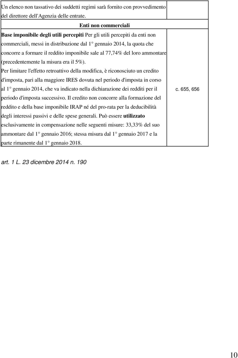 imponibile sale al 77,74% del loro ammontare (precedentemente la misura era il 5%).