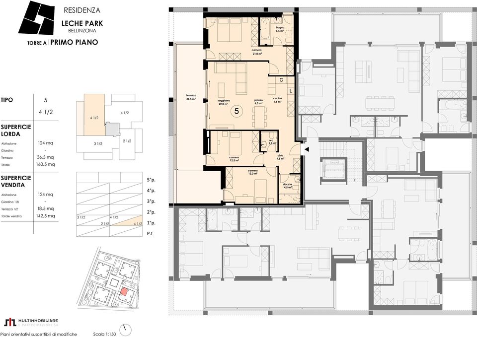 mq 160,5 mq 2 1/2 12,5 m 2 wc 2,5 m 2 7,5 m 2