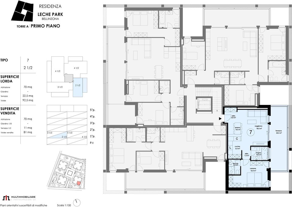 p. 3,0 m 2 4,5 m 2 18,5 m 2 5,5 m 2 7