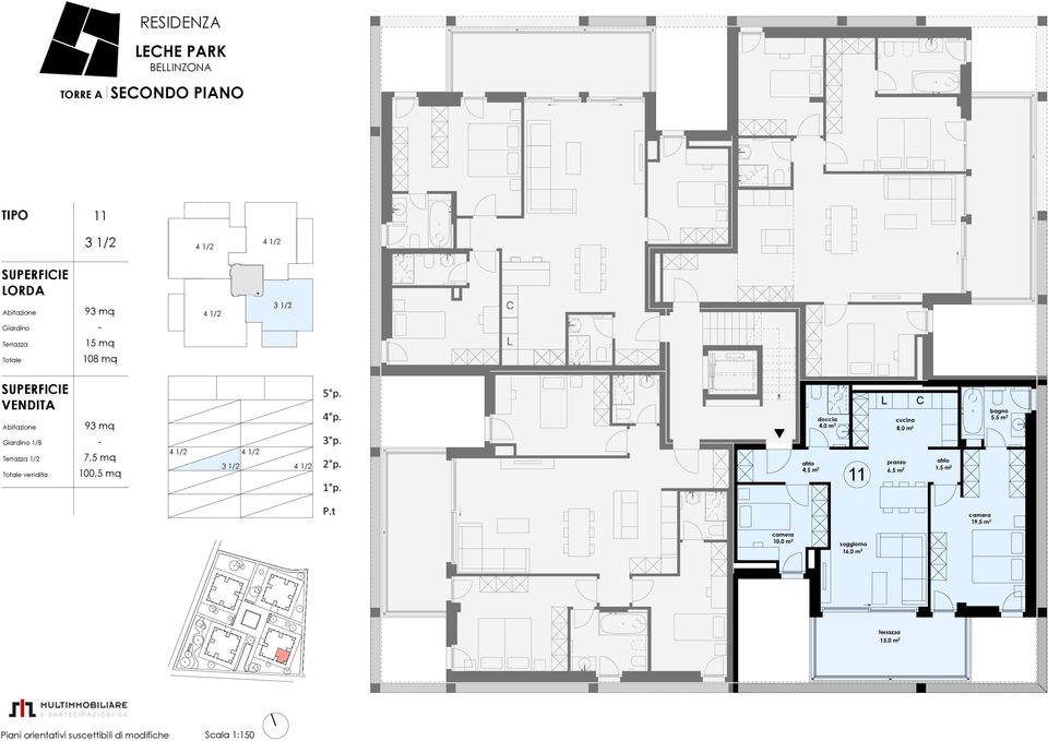 4,0 m 2 4,5 m 2 11 8,0 m 2 6,5 m 2 1,5