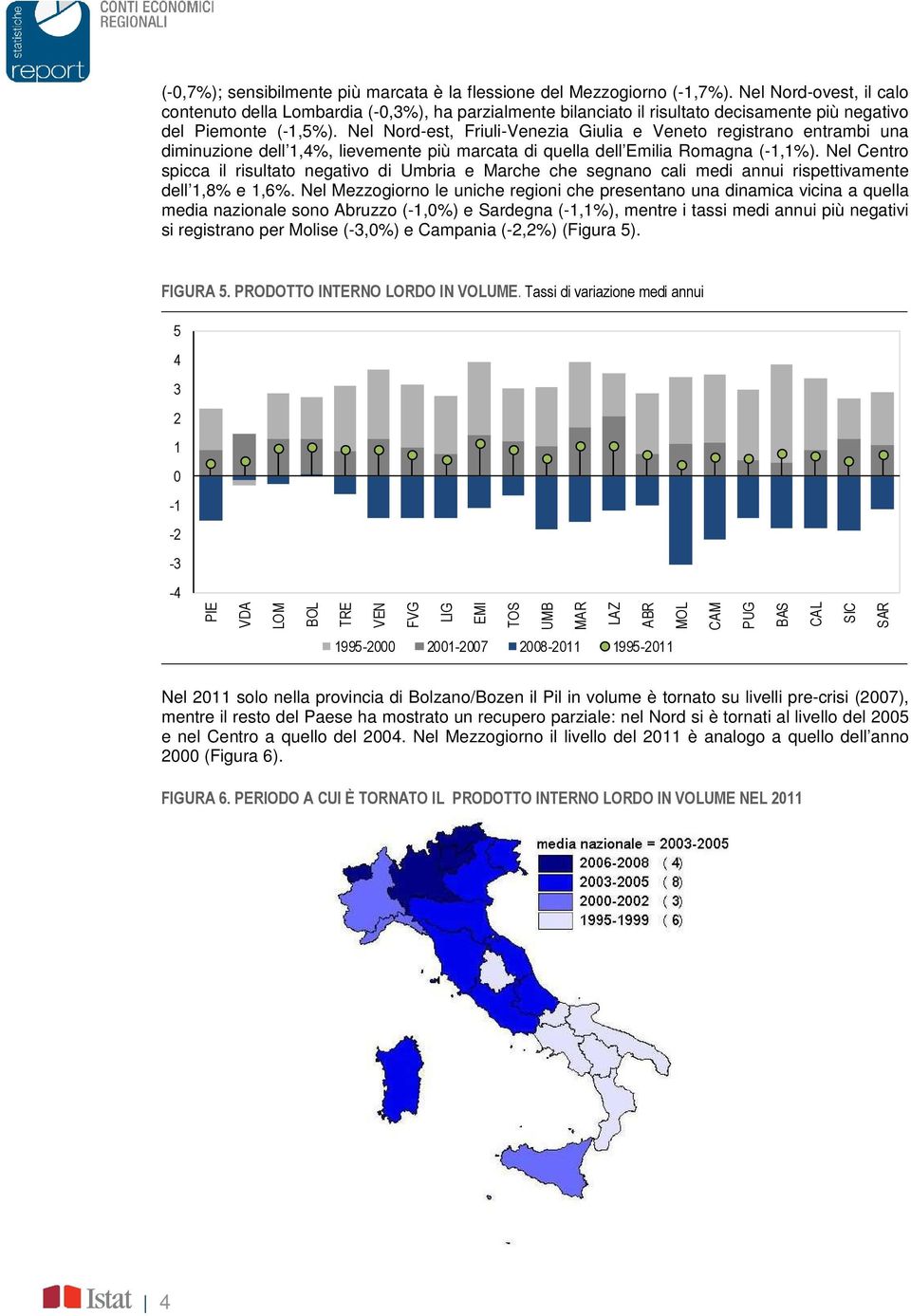 Nel Nord-est, Friuli-Venezia Giulia e Veneto registrano entrambi una diminuzione dell 1,4%, lievemente più marcata di quella dell Emilia Romagna (-1,1%).