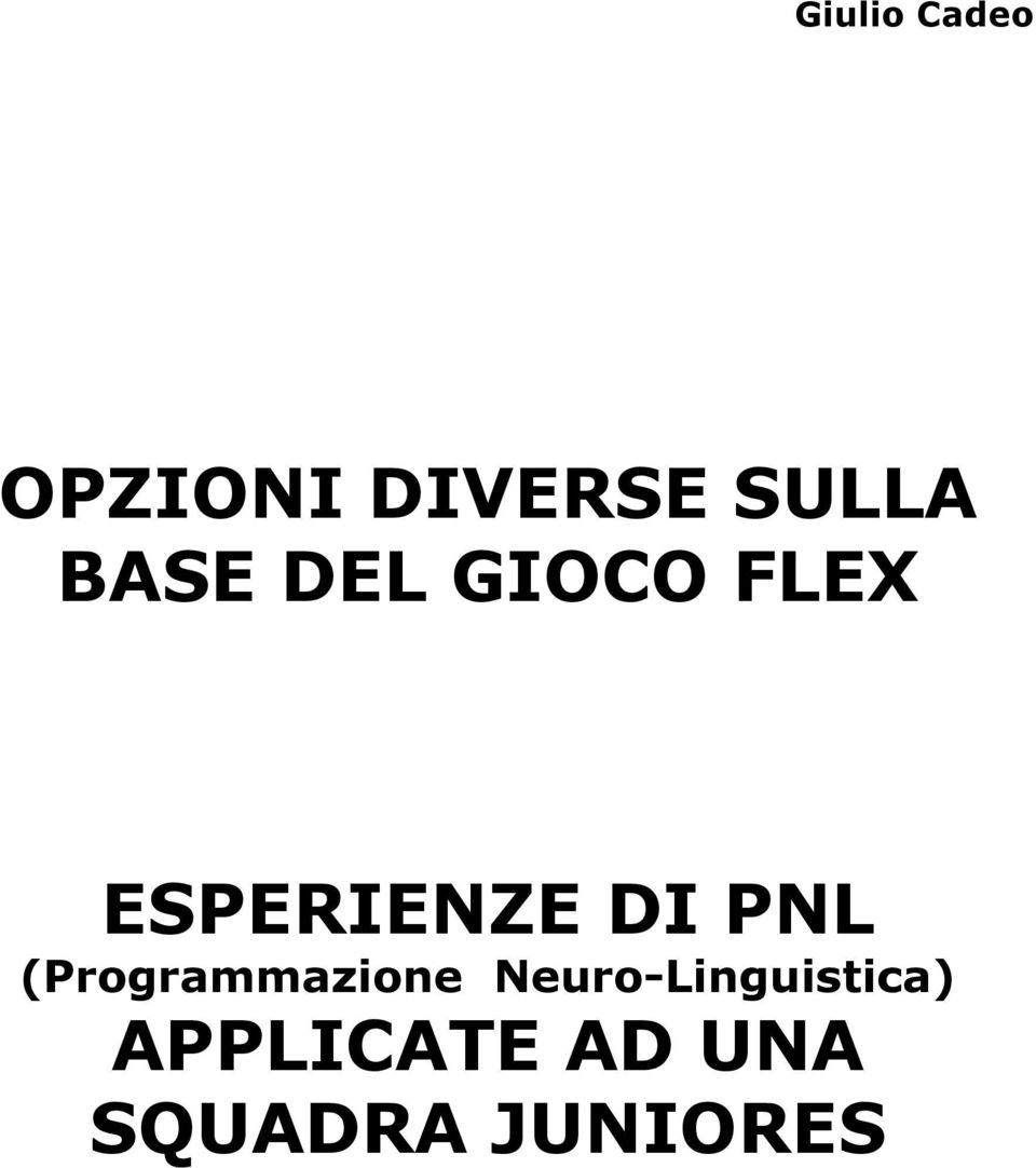 PNL (Programmazione