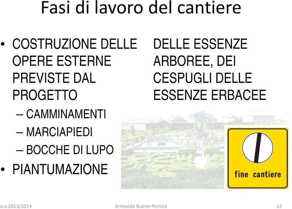 PIANTUMAZIONE DELLE ESSENZE ARBOREE, DEI CESPUGLI