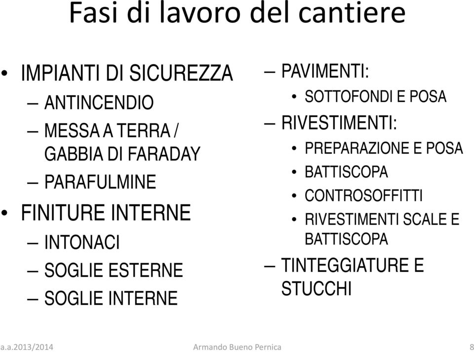 POSA RIVESTIMENTI: PREPARAZIONE E POSA BATTISCOPA CONTROSOFFITTI RIVESTIMENTI