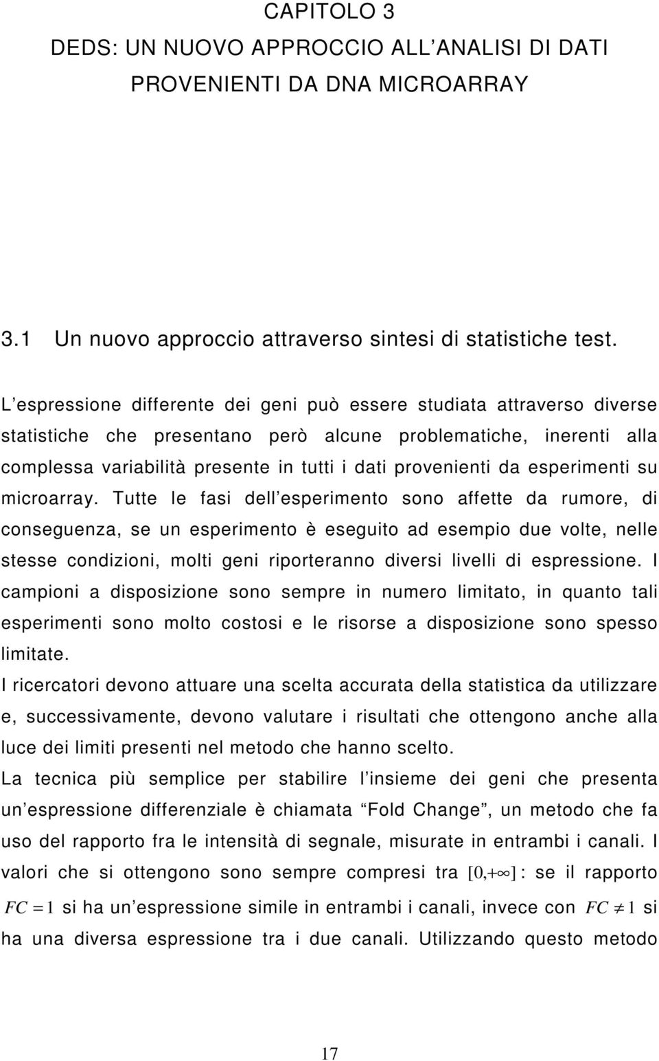 da esperimenti su microarray.