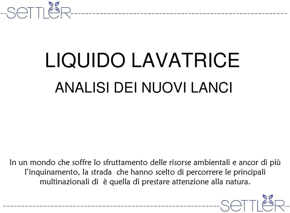 l inquinamento, la strada che hanno scelto di percorrere le