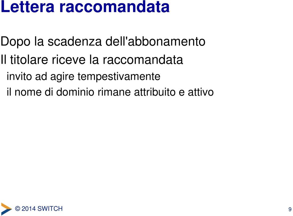 raccomandata invito ad agire