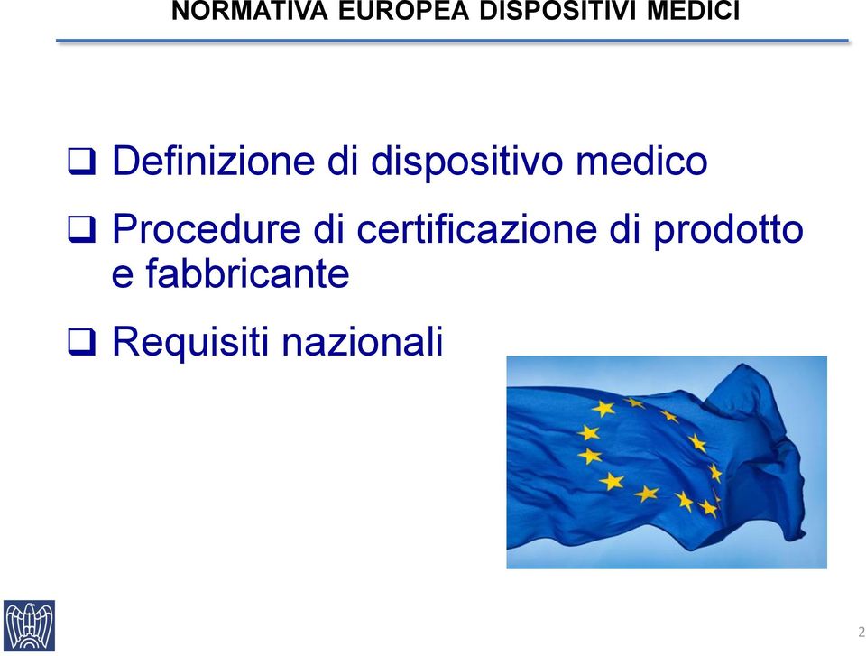 Procedure di certificazione di