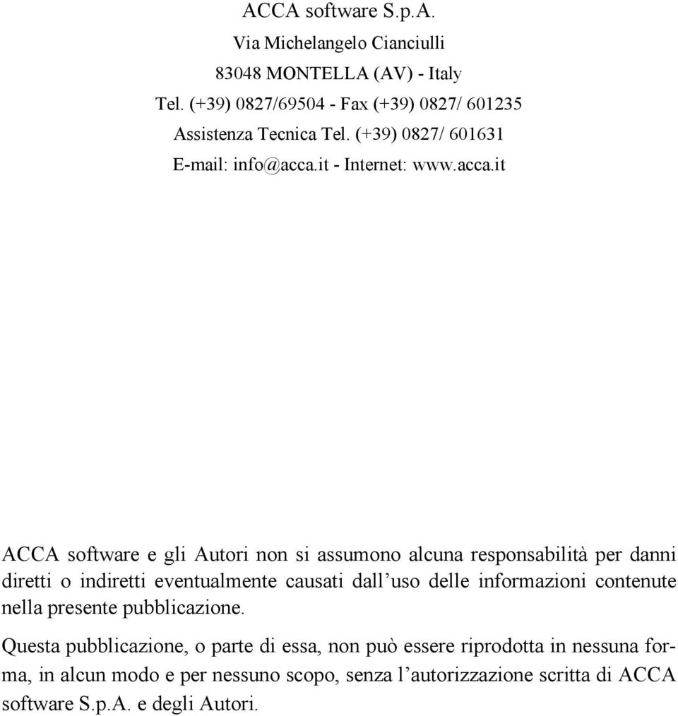 it - Internet: www.acca.