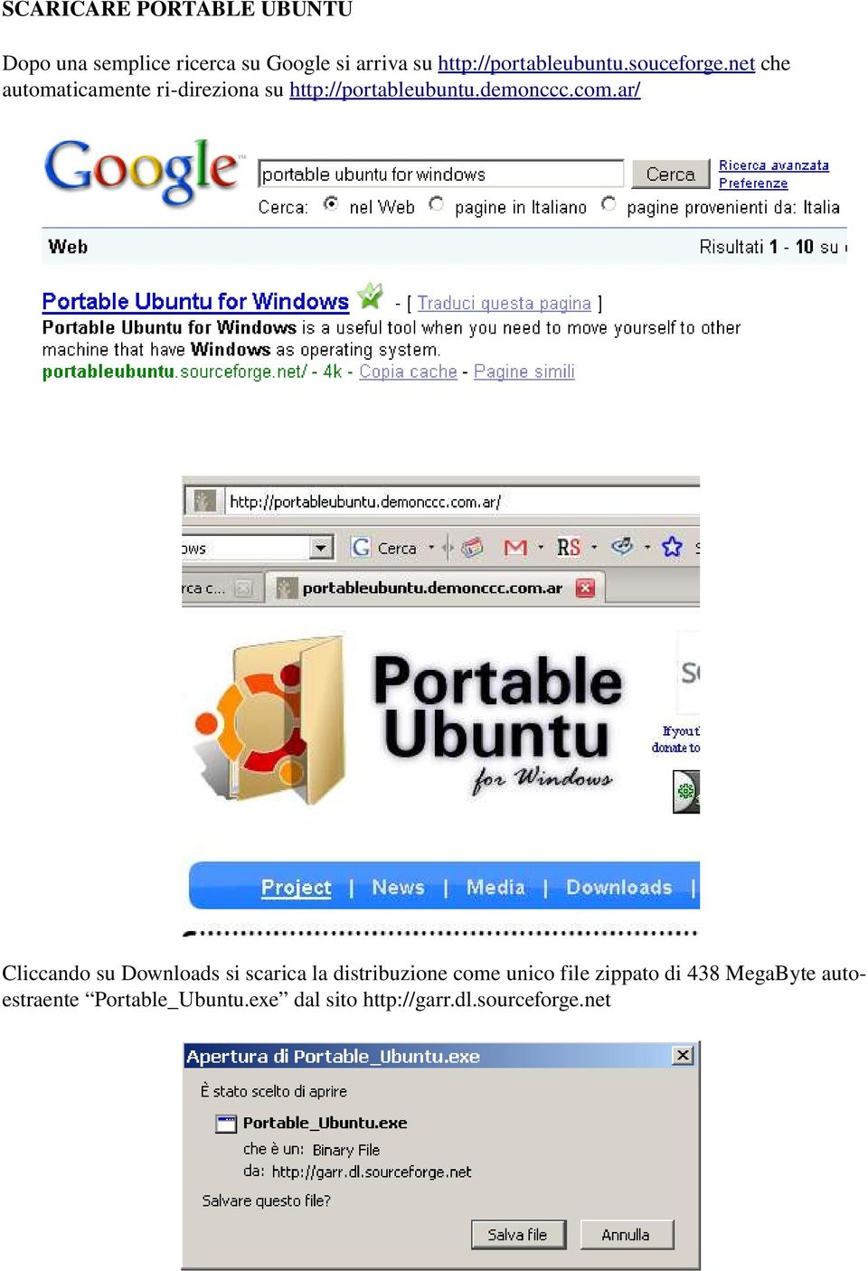 net che automaticamente ri direziona su http://portableubuntu.demonccc.com.