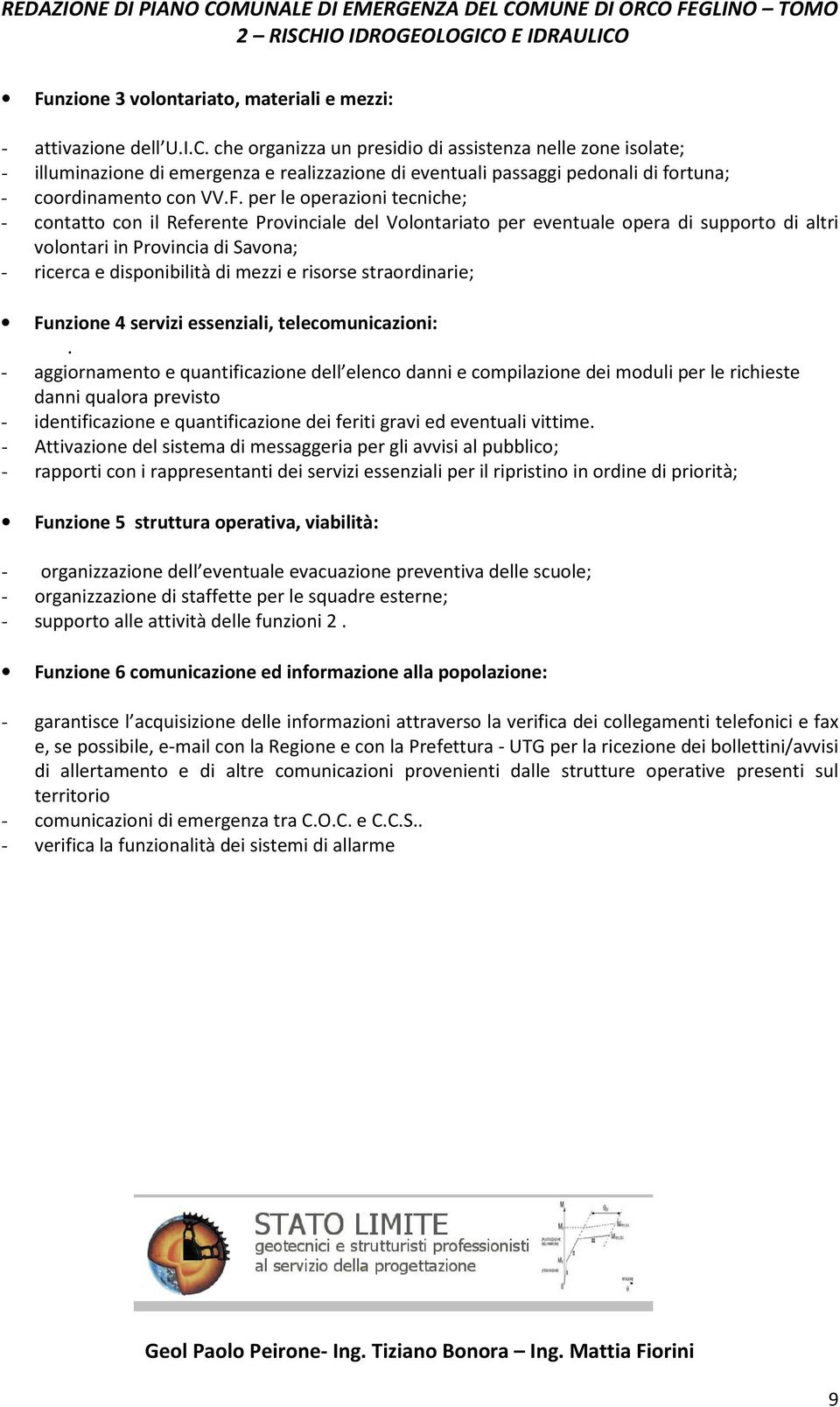 risorse straordinarie; Funzione 4 servizi essenziali, telecomunicazioni:.