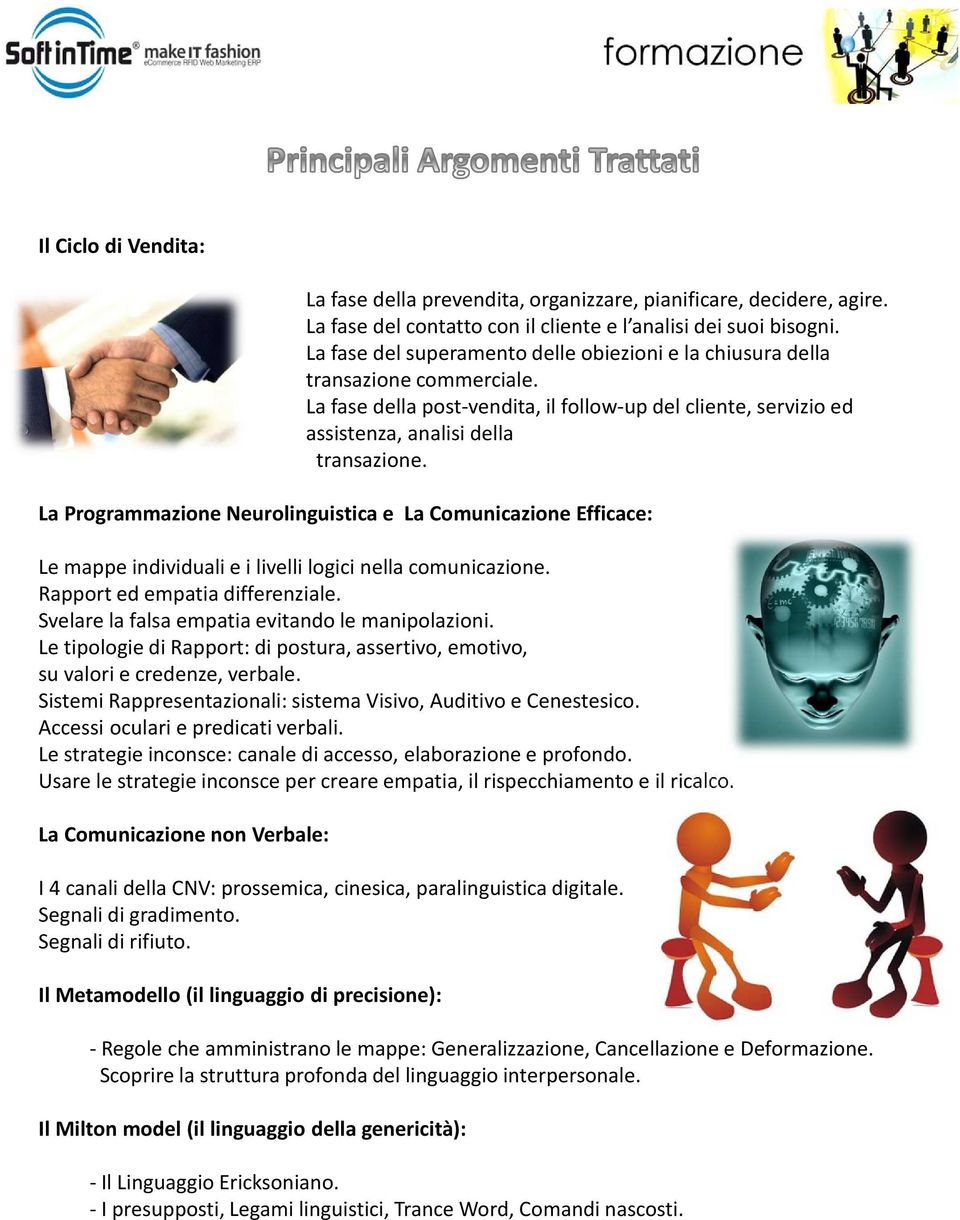 La Programmazione Neurolinguistica e La Comunicazione Efficace: Le mappe individuali e i livelli logici nella comunicazione. Rapported empatia differenziale.