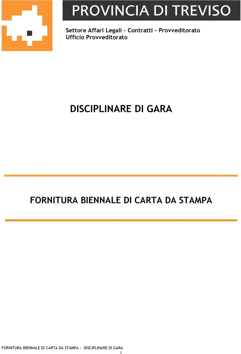 Provveditorato DISCIPLINARE DI