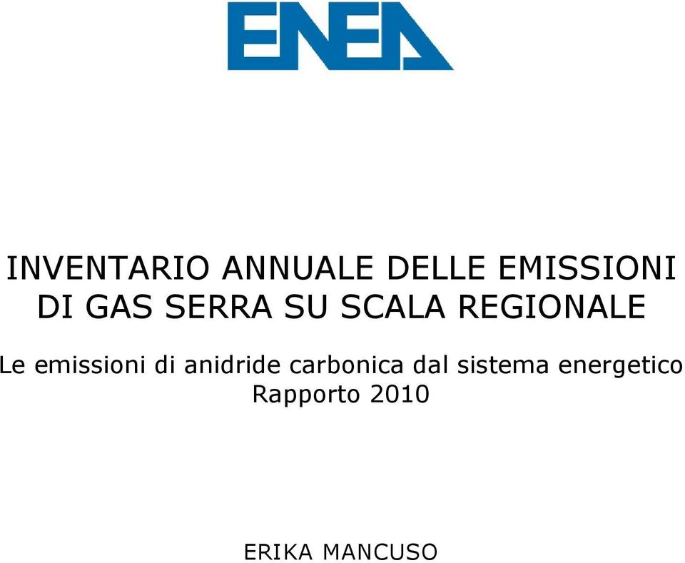 emissioni di anidride carbonica dal