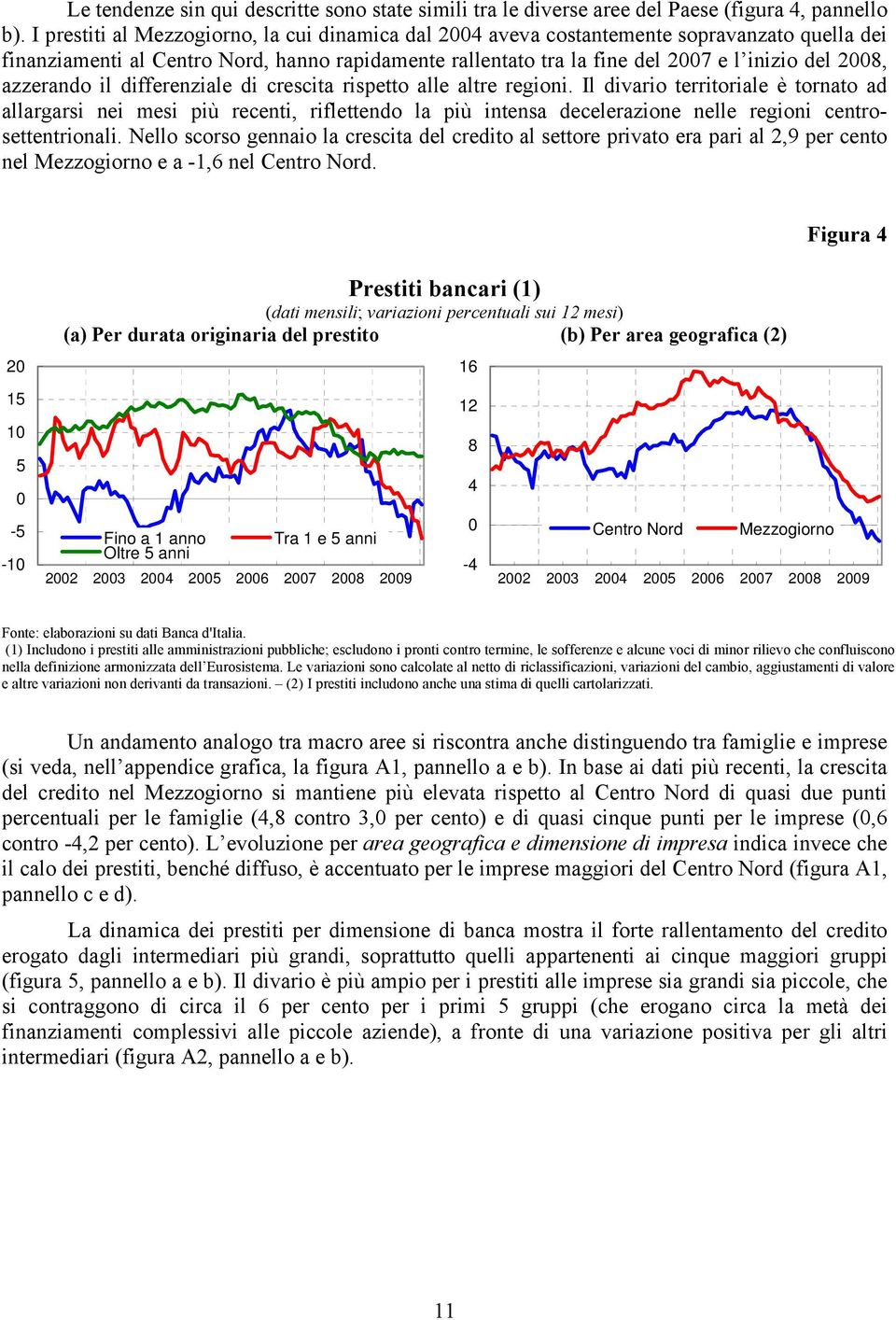 azzerando il differenziale di crescita rispetto alle altre regioni.