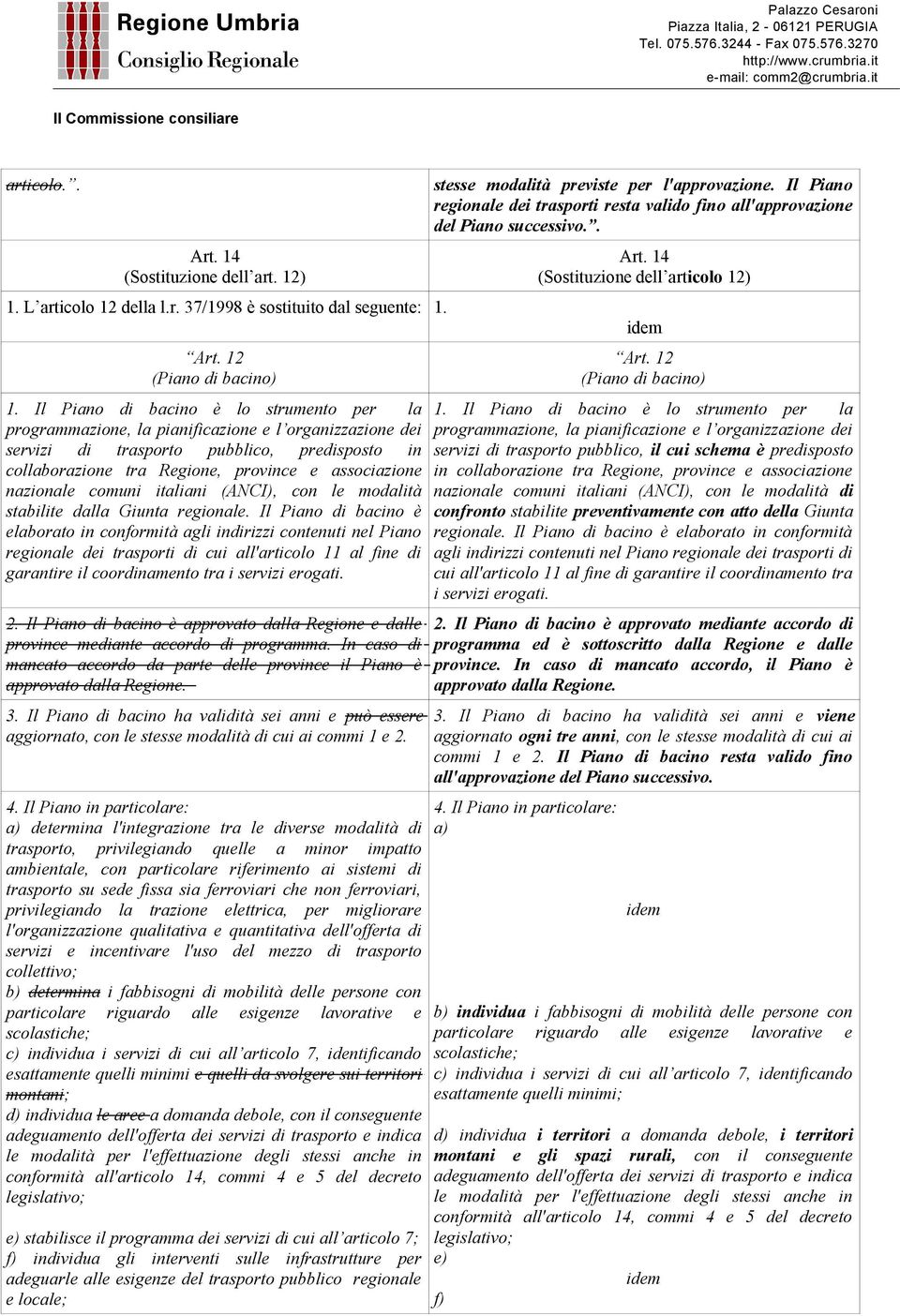 province e associazione nazionale comuni italiani (ANCI), con le modalità stabilite dalla Giunta regionale.