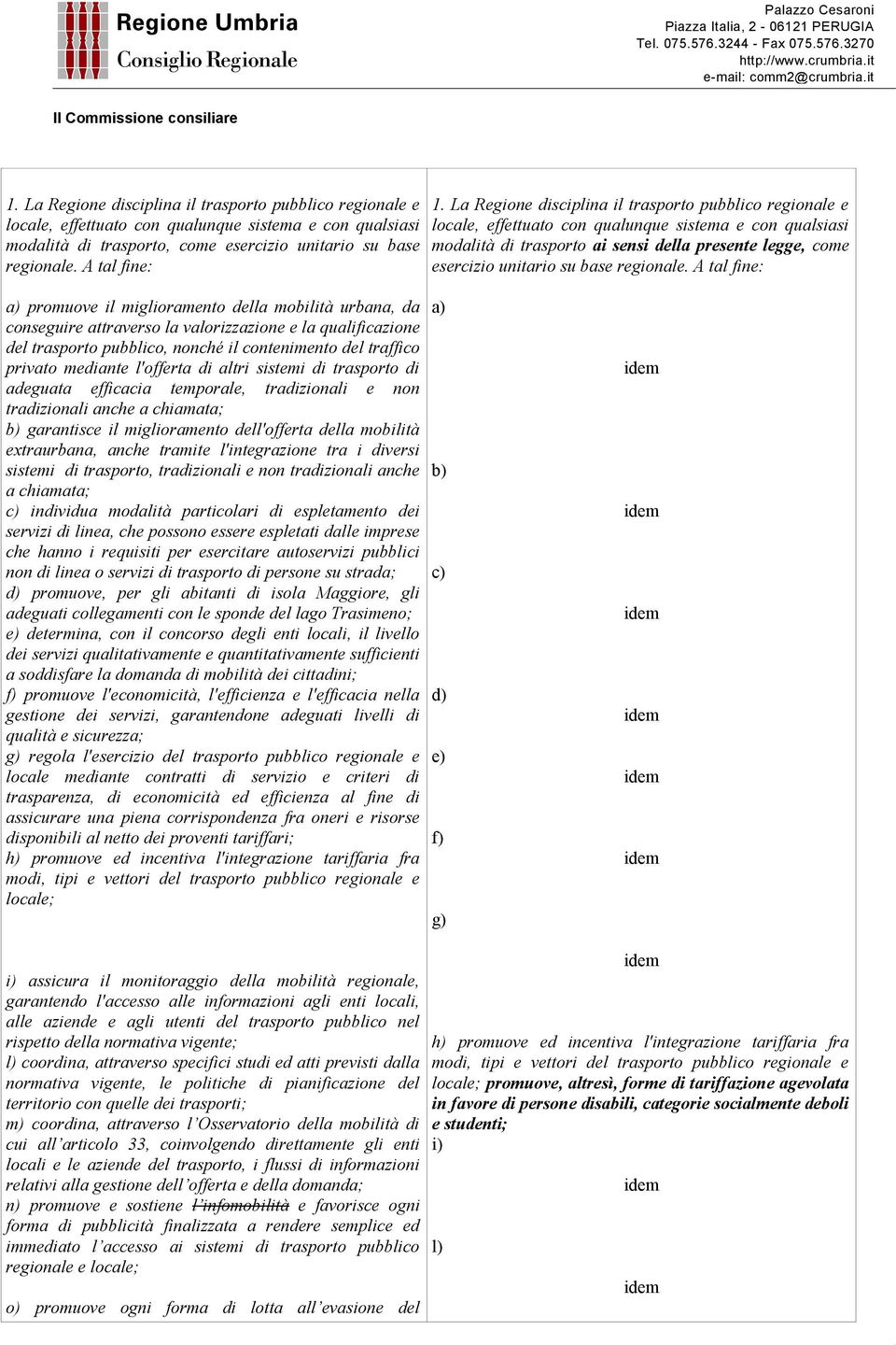 unitario su base regionale.