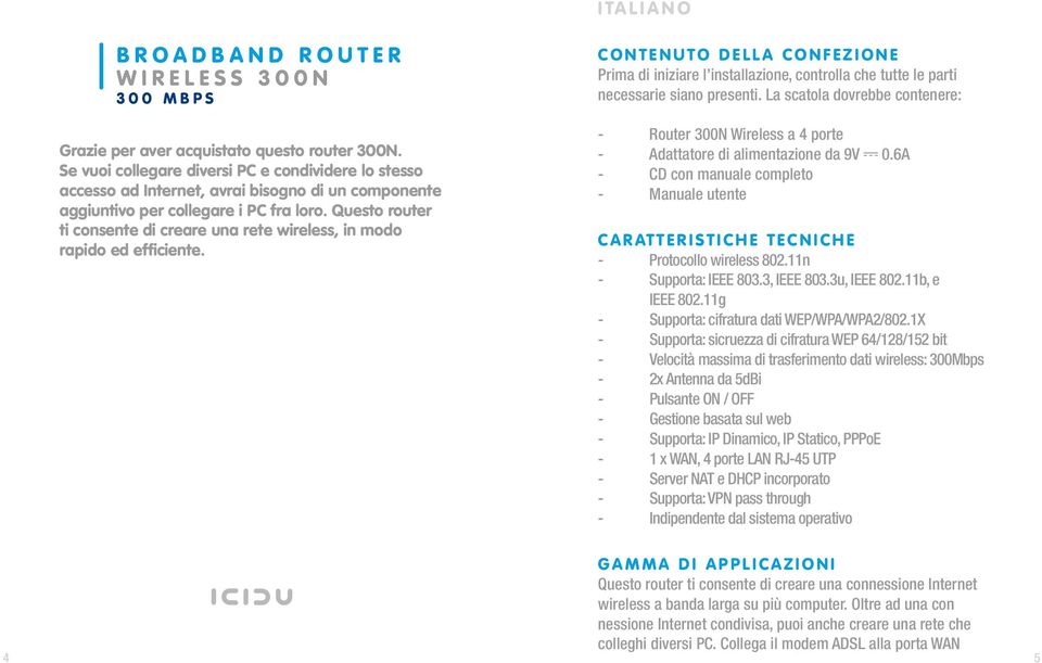 Questo router ti consente di creare una rete wireless, in modo rapido ed efficiente.