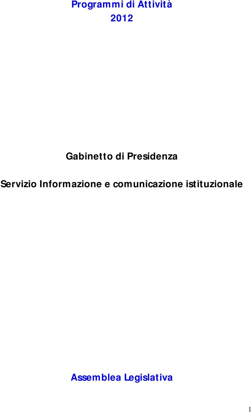 Servizio Informazione e