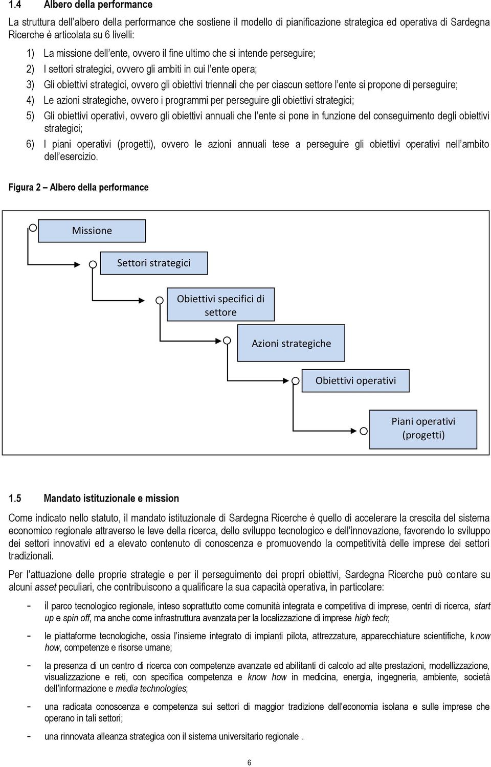 per ciascun settore l ente si propone di perseguire; 4) Le azioni strategiche, ovvero i programmi per perseguire gli obiettivi strategici; 5) Gli obiettivi operativi, ovvero gli obiettivi annuali che