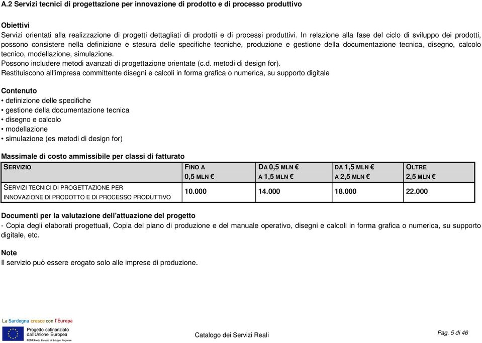 calcolo tecnico, modellazione, simulazione. Possono includere metodi avanzati di progettazione orientate (c.d. metodi di design for).