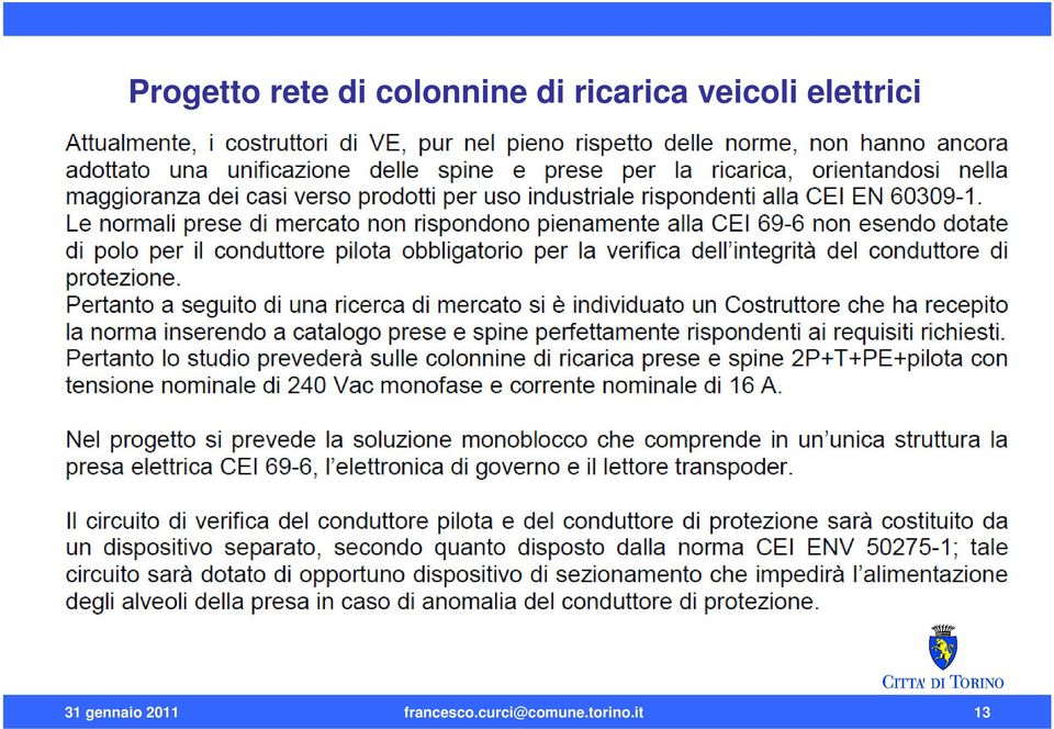 elettrici 31 gennaio 2011