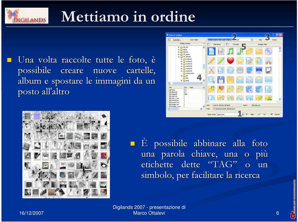 all'altro È possibile abbinare alla foto una parola chiave, una