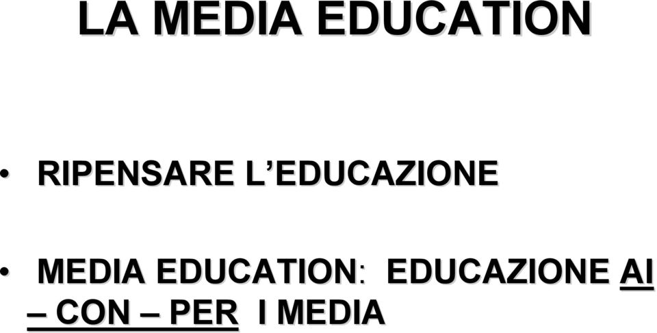 EDUCAZIONEL MEDIA