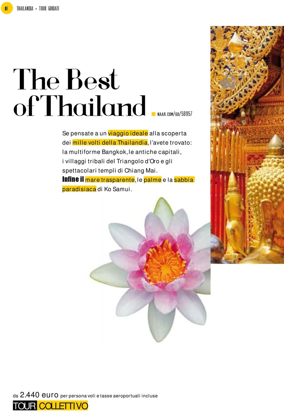 trovato: la multiforme Bangkok, le antiche capitali, i villaggi tribali del Triangolo d Oro e gli