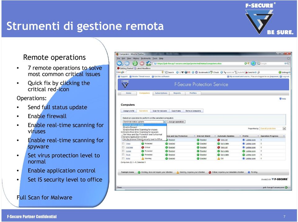 firewall Enable real-time scanning for viruses Enable real-time scanning for spyware Set virus