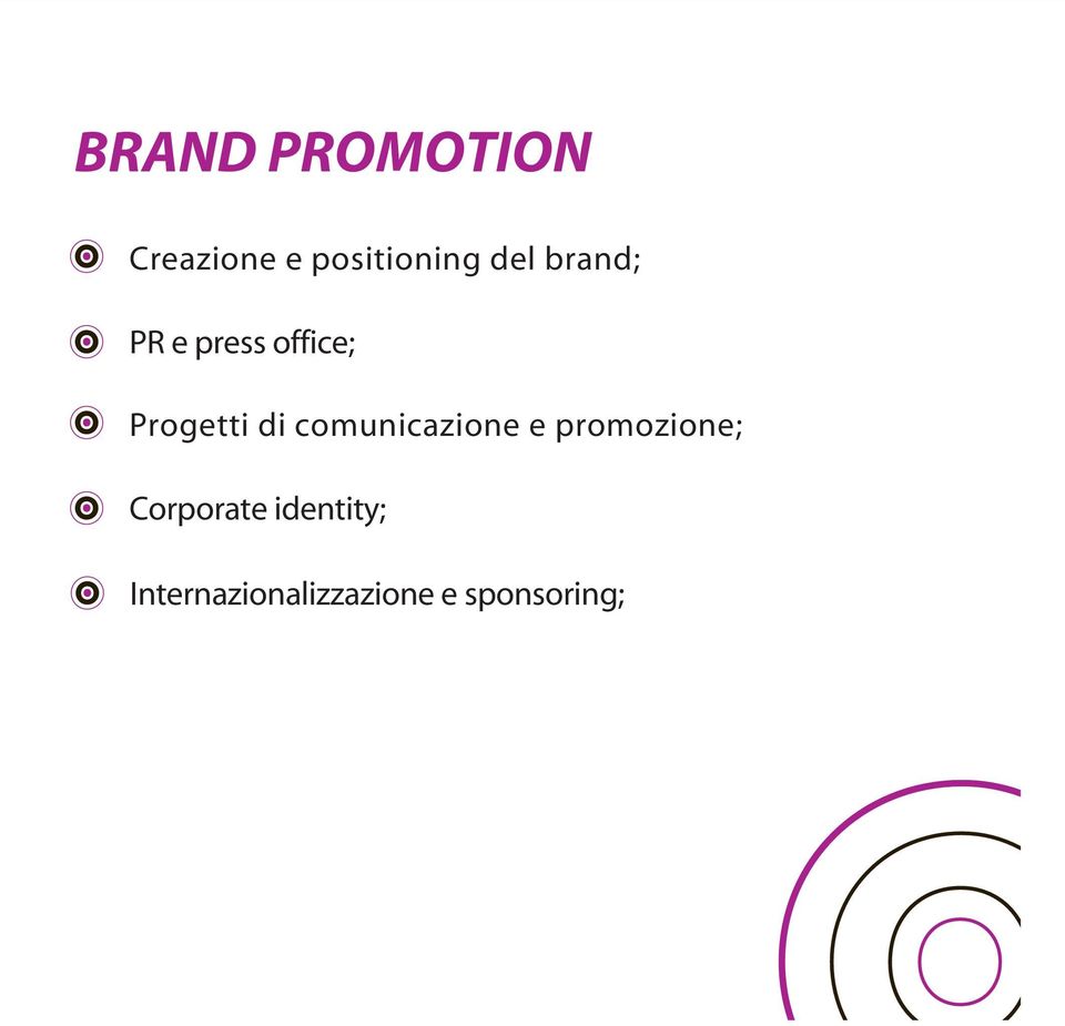 comunicazione e promozione; Corporate