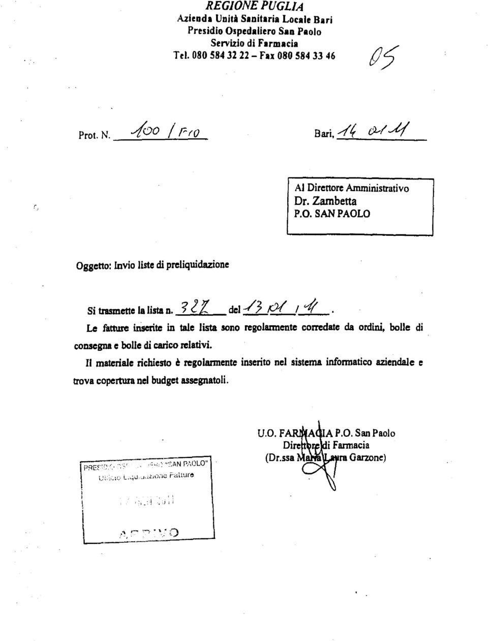 ? 2% del --/3 /C21 / Le fatture inserite in tale lista sono regolarmente corredate da ordini, bolle di consegna e bolle di carico relativi.