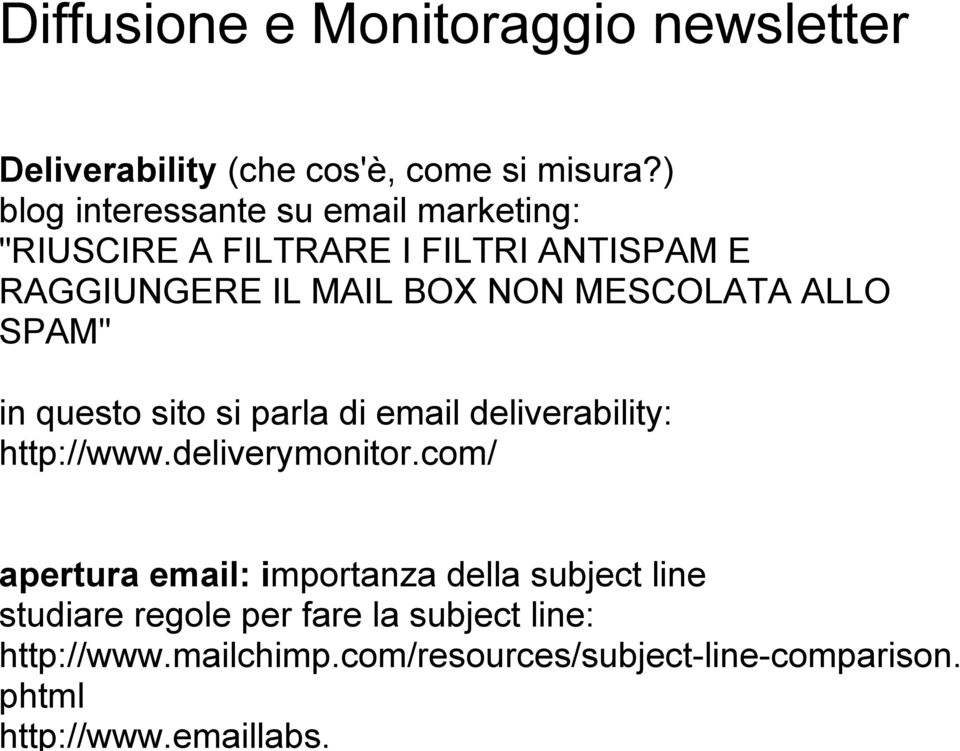 Diffusione e Monitoraggio newsletter Deliverability (che cos'è, come si misura?