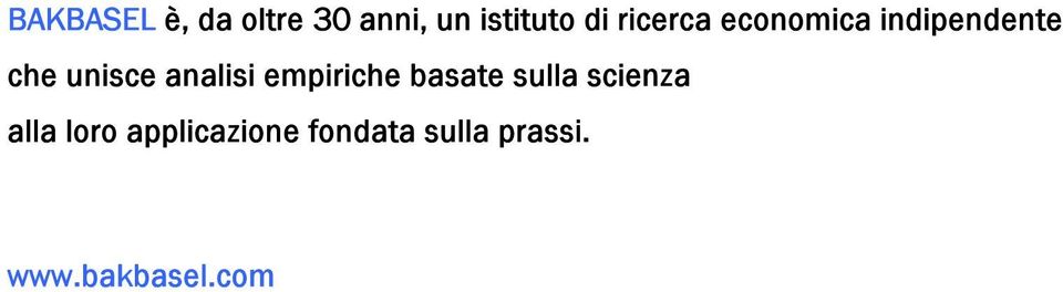 analisi empiriche basate sulla scienza alla