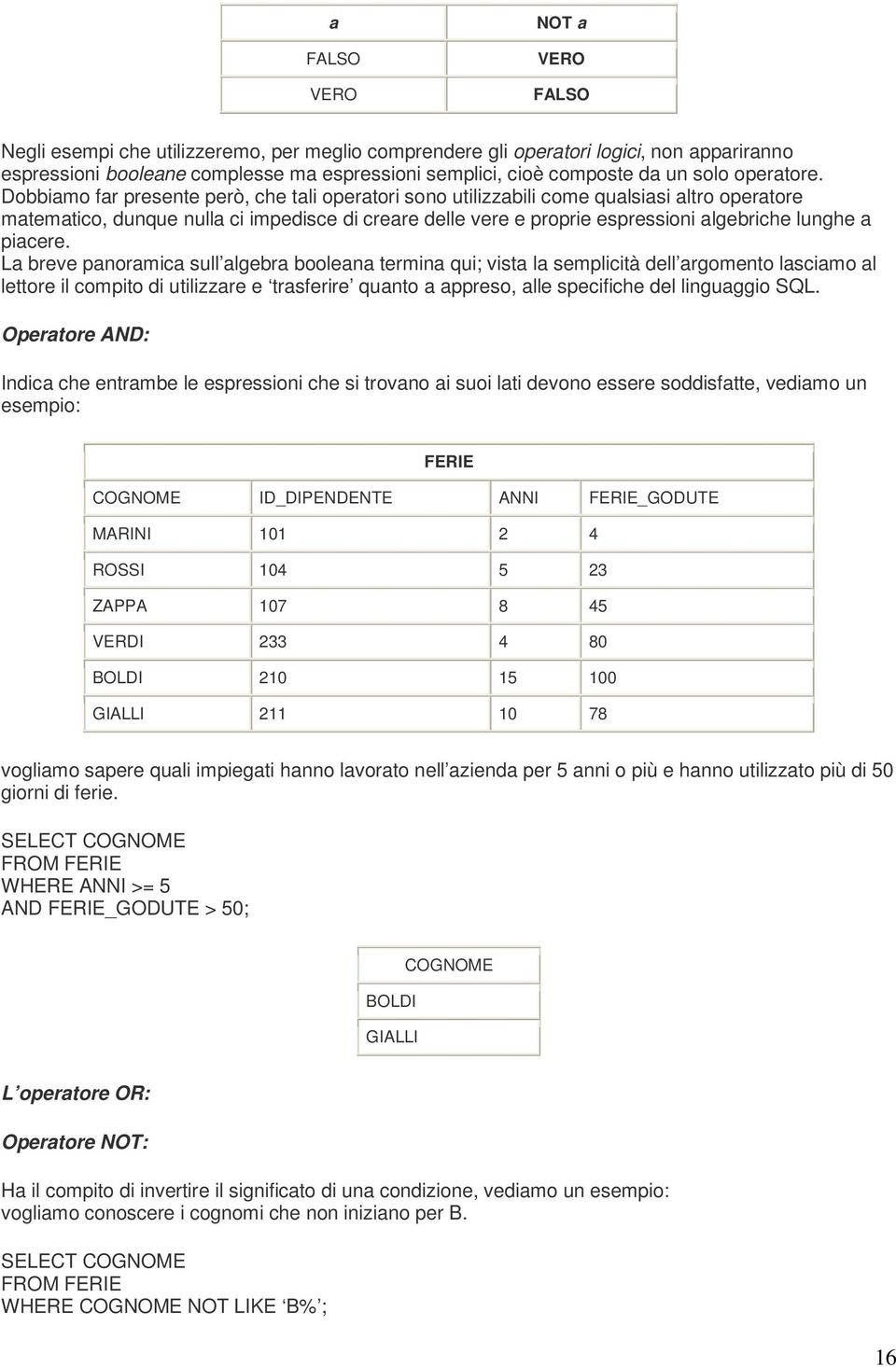 Dobbiamo far presente però, che tali operatori sono utilizzabili come qualsiasi altro operatore matematico, dunque nulla ci impedisce di creare delle vere e proprie espressioni algebriche lunghe a