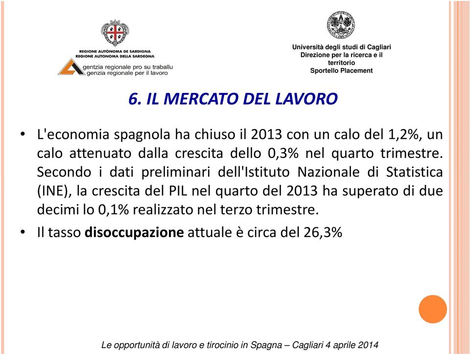 Secondo i dati preliminari dell'istituto Nazionale di Statistica (INE), la crescita del PIL nel quarto