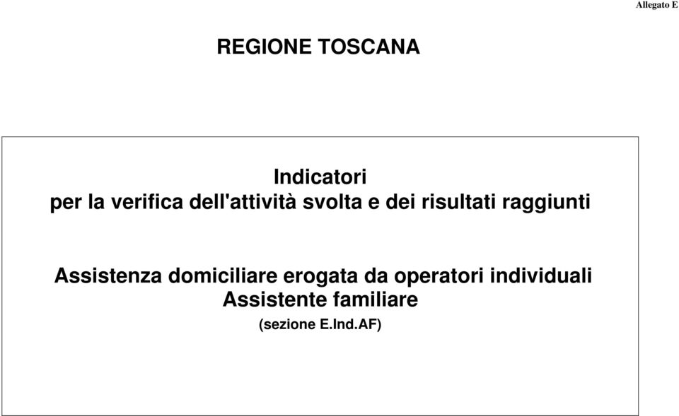 Assistenza domiciliare erogata da operatori