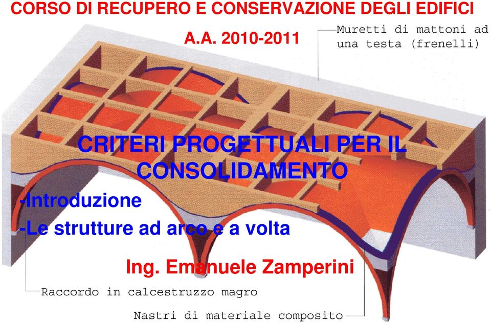 A. 2010-2011 CRITERI PROGETTUALI PER