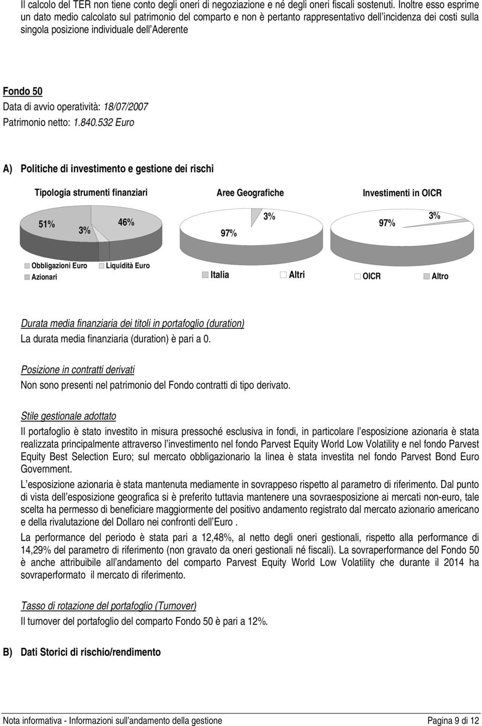 avvio operatività: 18/07/2007 Patrimonio netto: 1.840.