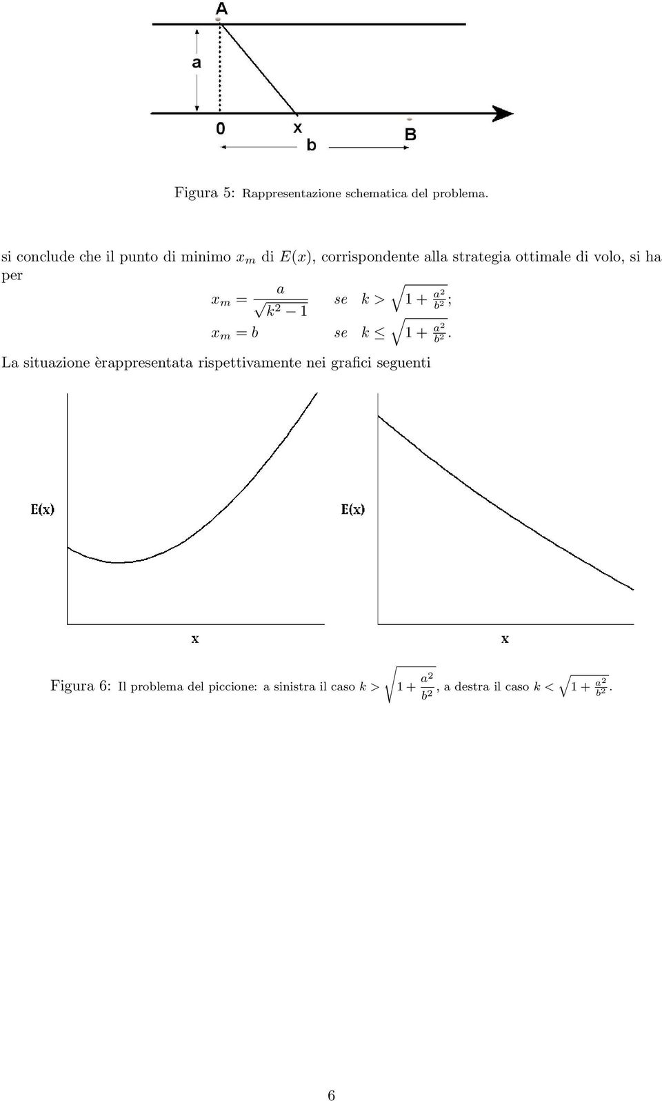 si ha per a x m = se k > 1+ a2 b ; k2 1 2 x m = b se k 1+ a2 b.